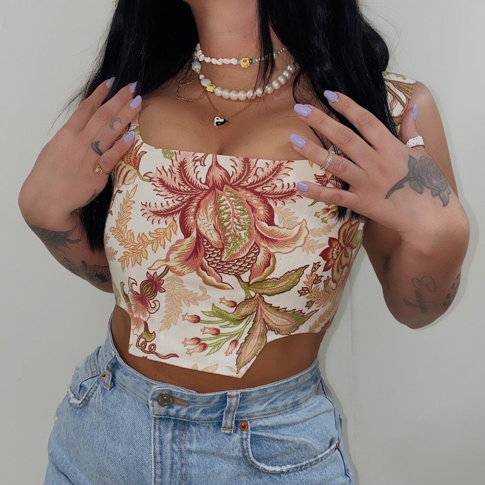 Up-Cycled Corset Top